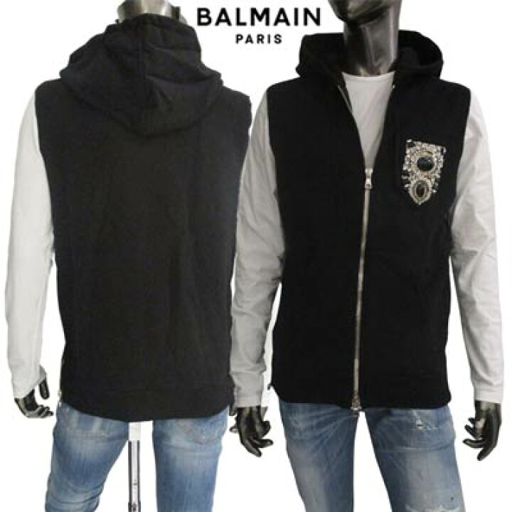 楽天市場】バルマン BALMAIN メンズ トップス パーカー フーディー 