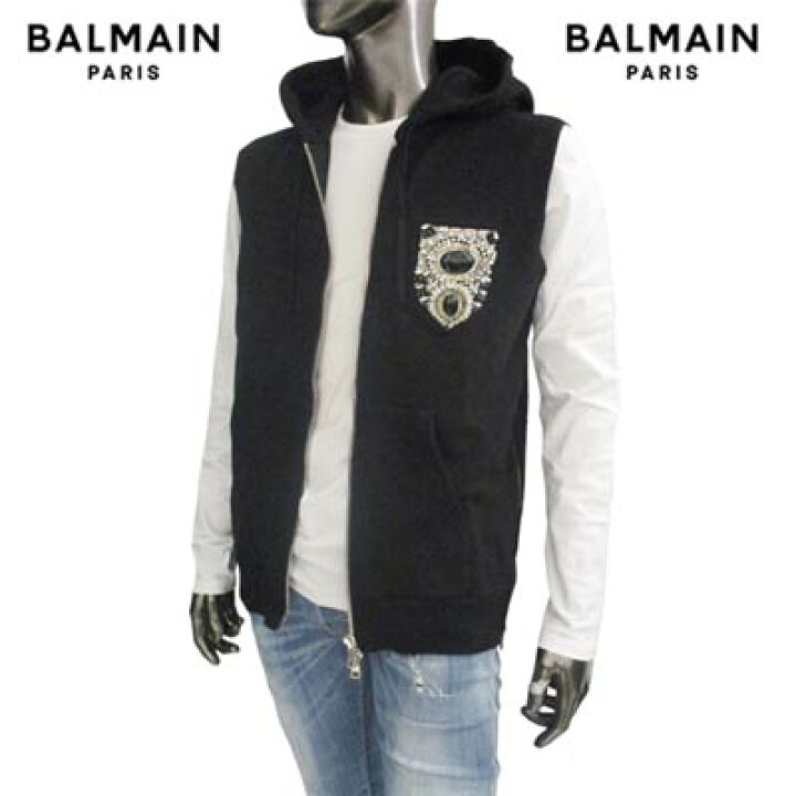 楽天市場】バルマン BALMAIN メンズ トップス パーカー フーディー 