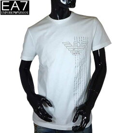 エンポリオアルマーニ EMPORIO ARMANI メンズ トップス Tシャツ 半袖 ロゴ ライン/EA7イーグルロゴプリント付Tシャツ 3YPTE0 PJ30Z 1100 71S (R14040)
