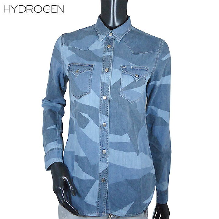 楽天市場】ハイドロゲン HYDROGEN レディース デニム シャツ 長袖 