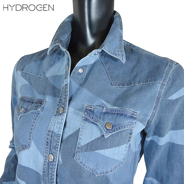 楽天市場】ハイドロゲン HYDROGEN レディース デニム シャツ 長袖 