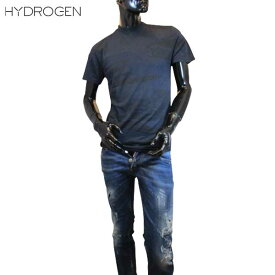 ハイドロゲン HYDROGEN メンズ Tシャツ 半袖 トップス カモフラージュ柄・バックネック部分HYDROGENロゴ・マルチカープリント入りTシャツ ネイビー 色違いも有り 200010 400 71S (R20520)【送料無料】【smtb-TK】