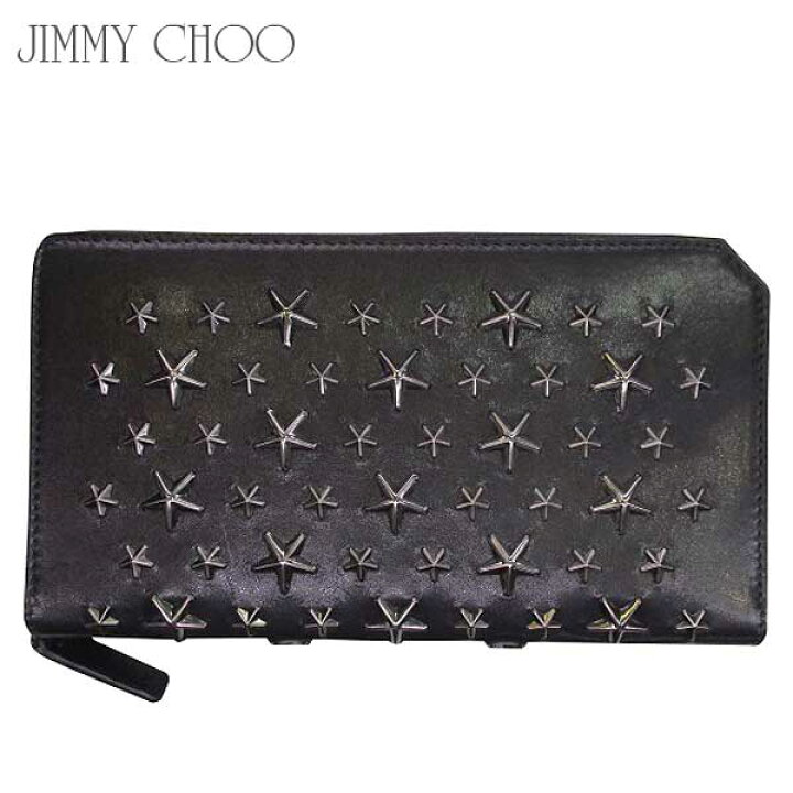 楽天市場 ジミーチュウ Jimmy Choo メンズ 財布 ウォレット ユニセックス可 スタースタッズラウンドファスナーウォレット Carnaby Bls Black Gunmetal 71s R980 送料無料 Smtb Tk ガッツ ブランドショップ