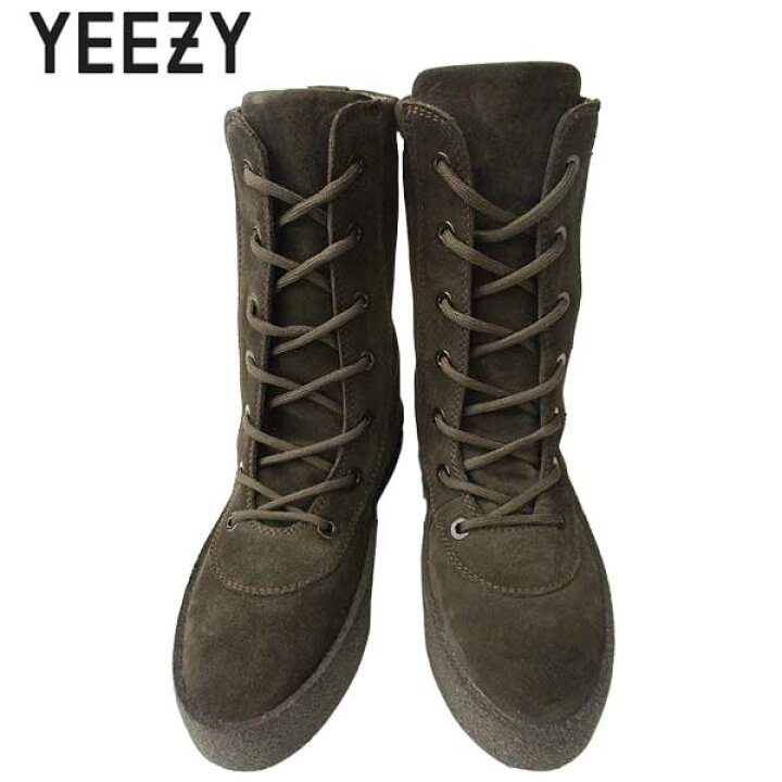 楽天市場】イージー YEEZY メンズ 靴 ブーツ ロゴ スエード素材 