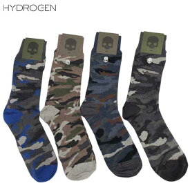 ハイドロゲン HYDROGEN メンズ 小物 靴下 ロゴ 4color 迷彩柄スカルロゴ付きソックス 213810 060 71A (R16200)