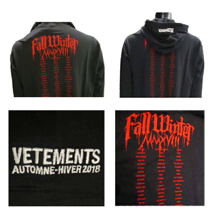 楽天市場】ヴェトモン VETEMENTS メンズ プルオーバー パーカー 