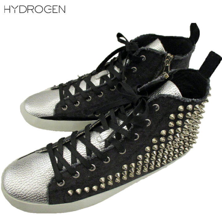 楽天市場 完売 ハイドロゲン Hydrogen メンズ 靴 スニーカー シューズ シルバースタッズ ジップ付きハイカットスニーカー 007 81s R 送料無料 Smtb Tk ガッツ ブランドショップ