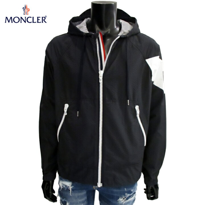 楽天市場】モンクレール MONCLER ナイロンパーカー 左袖ワッペン 白  