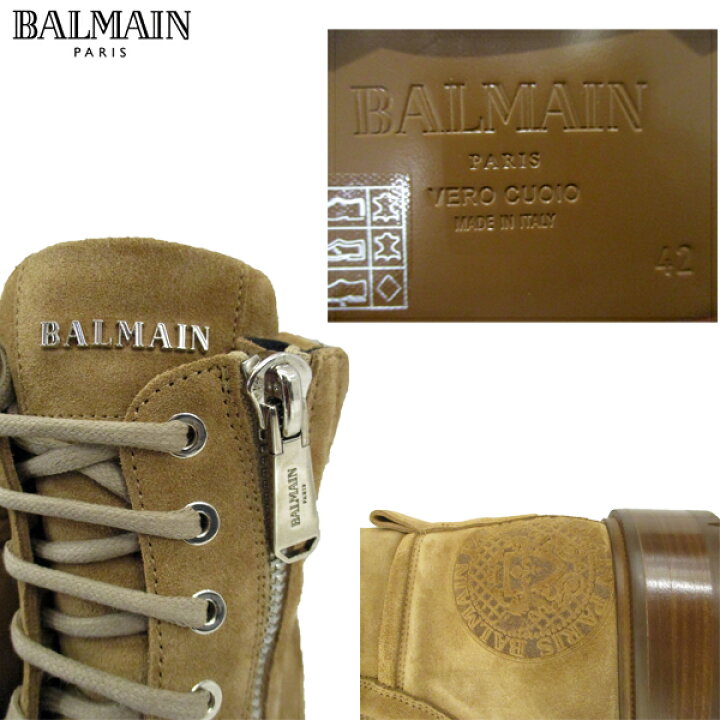 楽天市場】【完売】バルマン BALMAIN メンズ 靴 ブーツ ロゴ 