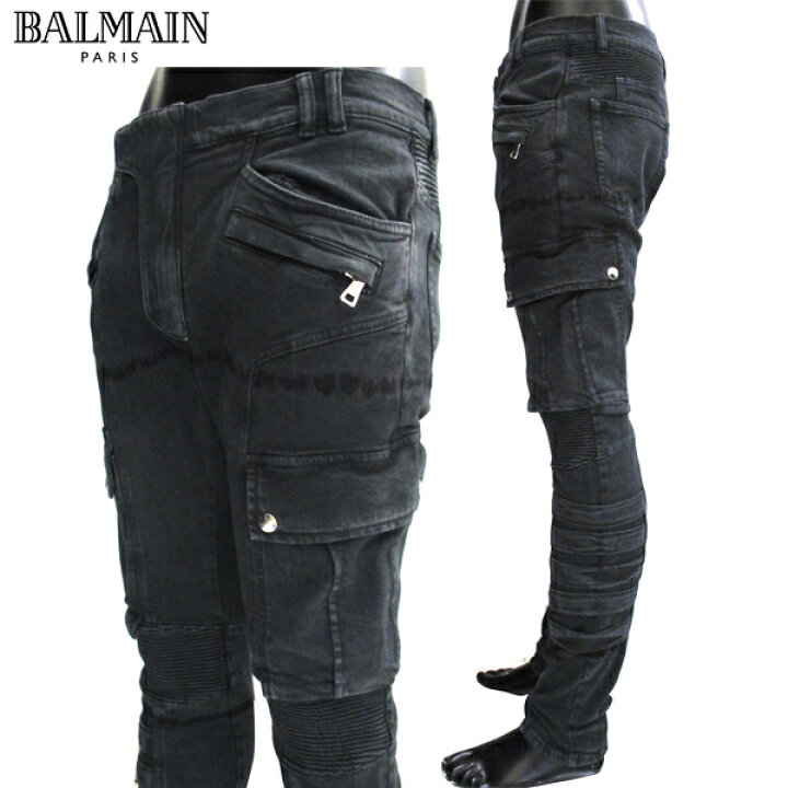 楽天市場】バルマン BALMAIN メンズ パンツ ボトムス ロゴ カーゴ 