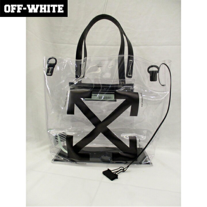 楽天市場】オフホワイト OFF-WHITE グッズ 2WEY PVCクリアバッグ 透明 