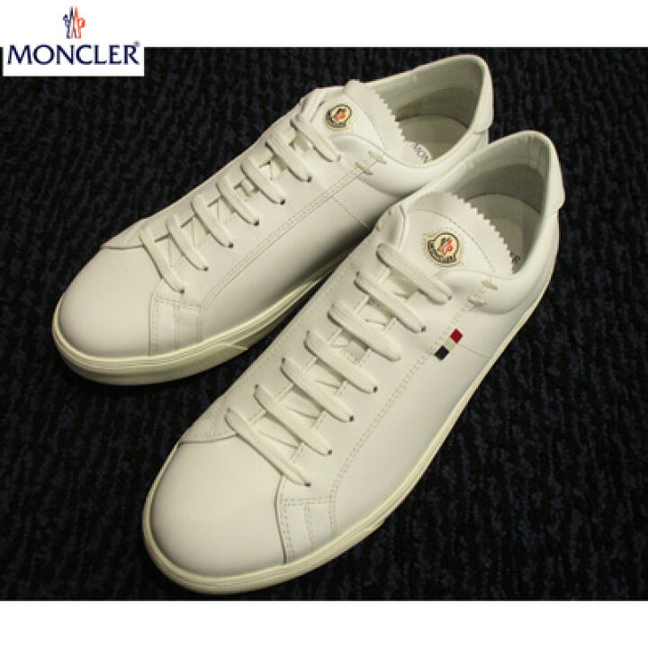 楽天市場】モンクレール MONCLER メンズ スニーカー 靴 ロゴ入り 白 