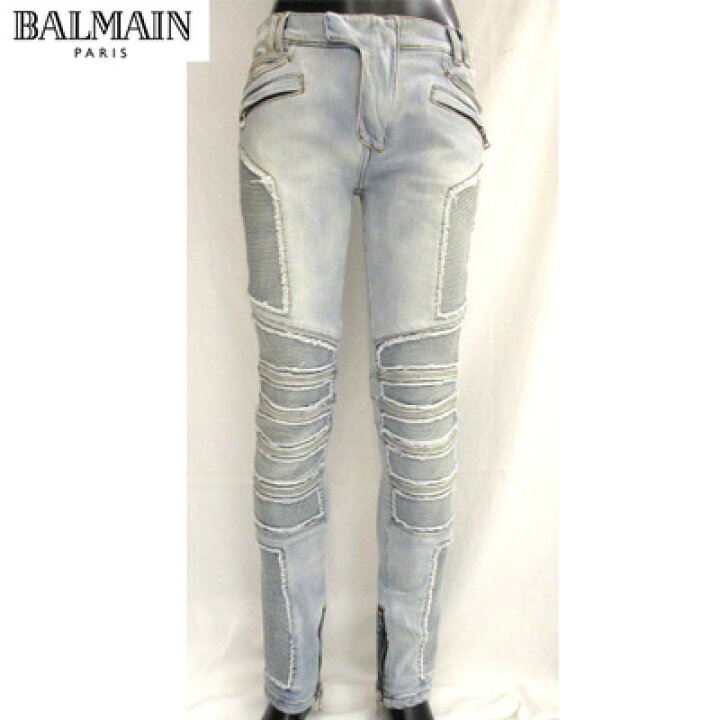 楽天市場】バルマン BALMAIN メンズ パンツ ボトムス デニム ダメージ  