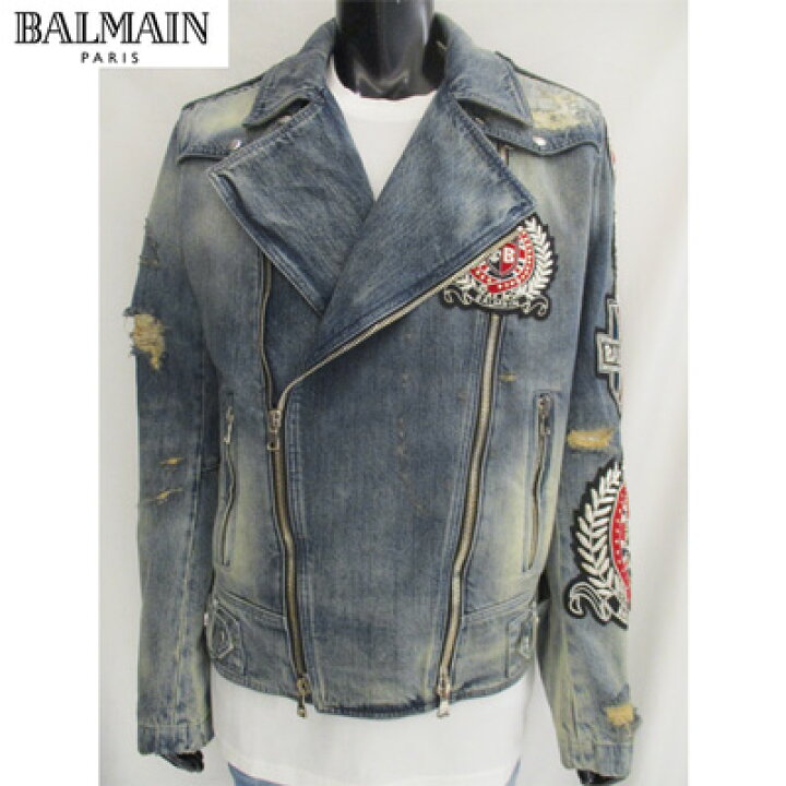 楽天市場】バルマン BALMAIN メンズ アウター ジャケット デニム  