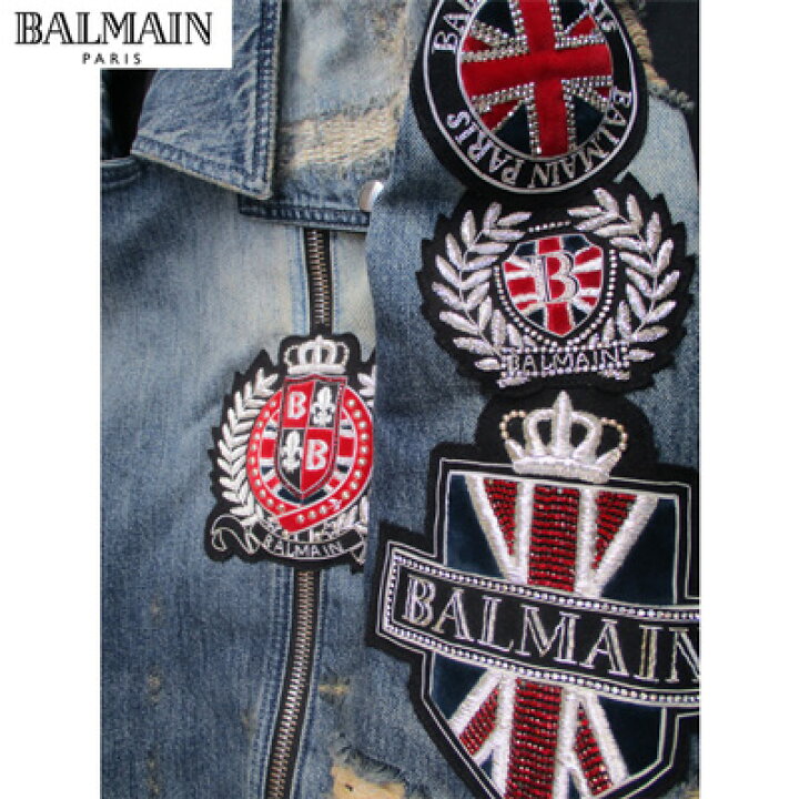 楽天市場】バルマン BALMAIN メンズ アウター ジャケット デニム 