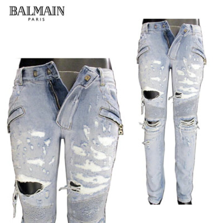 楽天市場】バルマン BALMAIN メンズ パンツ ボトムス デニム スキニー 
