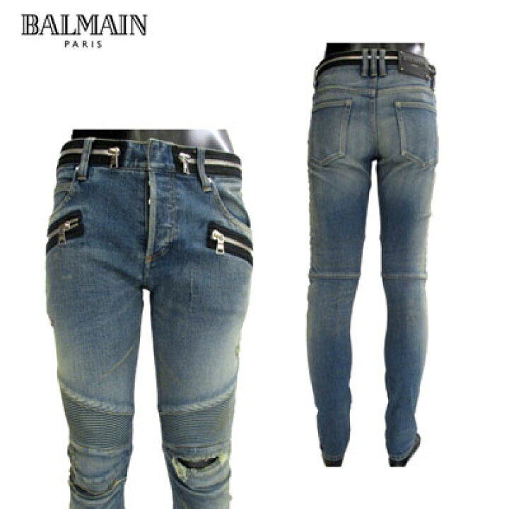 楽天市場】バルマン BALMAIN メンズ パンツ ボトムス デニムパンツ 