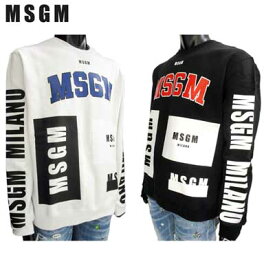 エムエスジーエム MSGM メンズ トップス スウェット トレーナー ロゴ 4color ビッグMSGMロゴ・マルチロゴプリントスウェット 2540MM173 TS184799 01/99/12/7 81A (R57240)【送料無料】【smtb-TK】