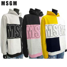 エムエスジーエム MSGM メンズ トップス パーカー フーディー ロゴ 3color ビッグMSGMロゴ付きパーカー 2540MM82 TS184799 01/99/12 81A (R45645)【送料無料】【smtb-TK】