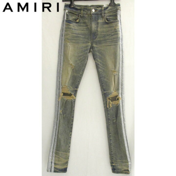 楽天市場】アミリ AMIRI メンズ パンツ ボトムス デニム サイドライン 