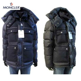 モンクレール MONCLER メンズ アウター ダウン ジャケット コート RILLIEUX ロゴ 2color フード取外し可 アーム部分MONCLERロゴ付き・切り替えし異素材ダウンジャケット 紺/黒 C2 091 4190385 53227 742/999 RILLIEUX EC81A (R291600/R275000)【送料無料】【smtb-TK】