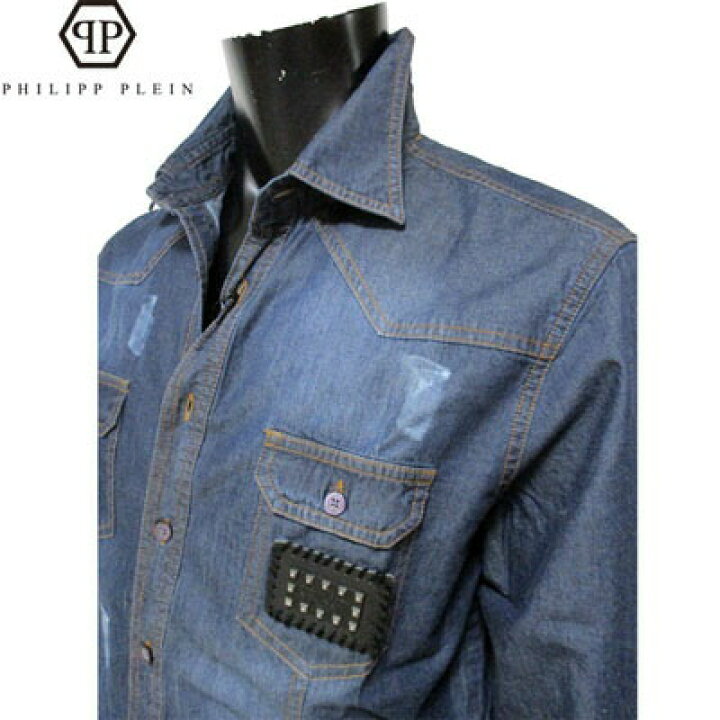 楽天市場】フィリッププレイン PHILIPP PLEIN メンズ トップス デニム 