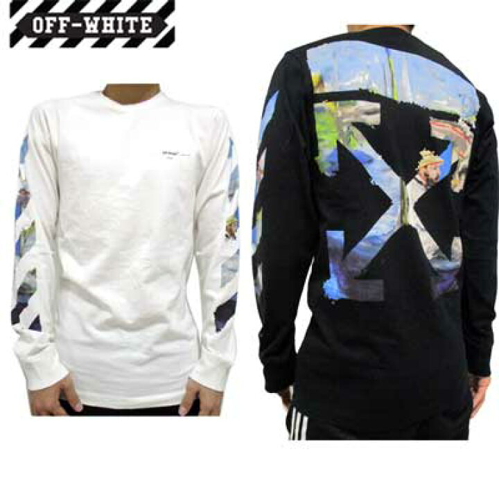 楽天市場】オフホワイト OFF-WHITE メンズ トップス ロンT 長袖 ロゴ  