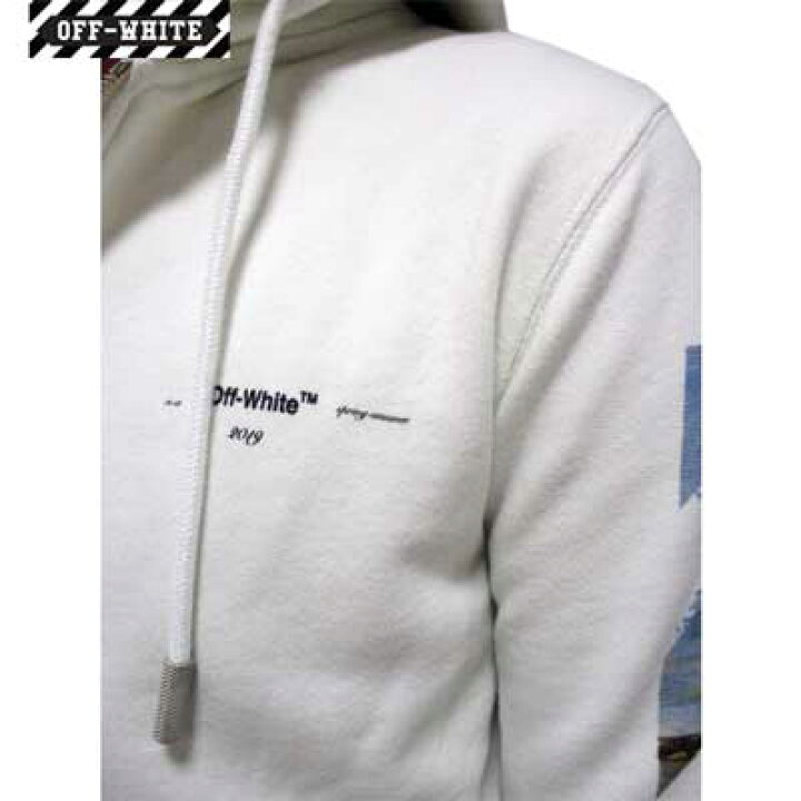 Off-White オフホワイト パーカー 白長袖Tシャツ バックプリント