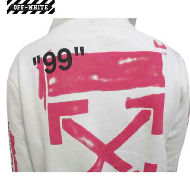 楽天市場】オフホワイト OFF-WHITE メンズ フルジップパーカー ピンク 