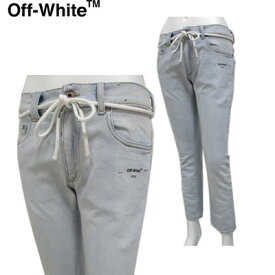 オフホワイト OFF-WHITE メンズ パンツ ズボン ボトムス デニム ジーンズ ジーパン 紐付き ブルー　水色 青 OMYA001R 19C32032 3188 91S (R76680)【送料無料】【smtb-TK】