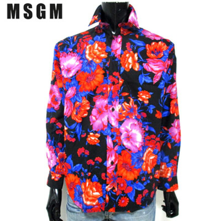 楽天市場】エムエスジーエム MSGM メンズ シャツ トップス 長袖 花柄 