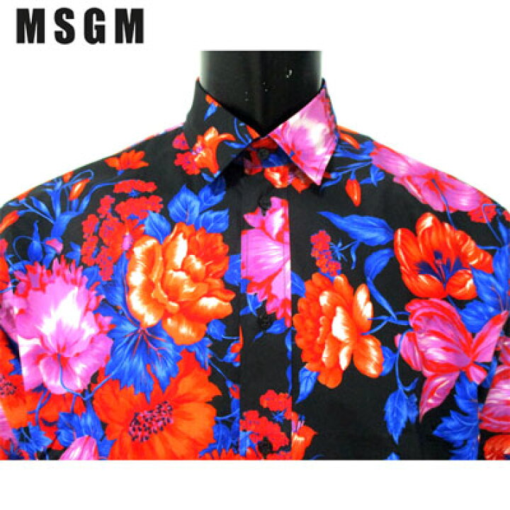 楽天市場】エムエスジーエム MSGM メンズ シャツ トップス 長袖 花柄 