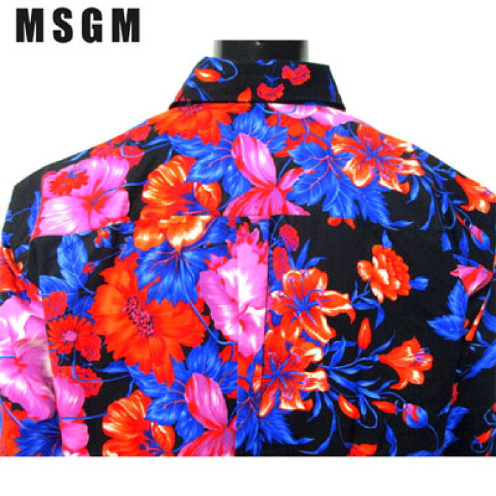 楽天市場】エムエスジーエム MSGM メンズ シャツ トップス 長袖 花柄 