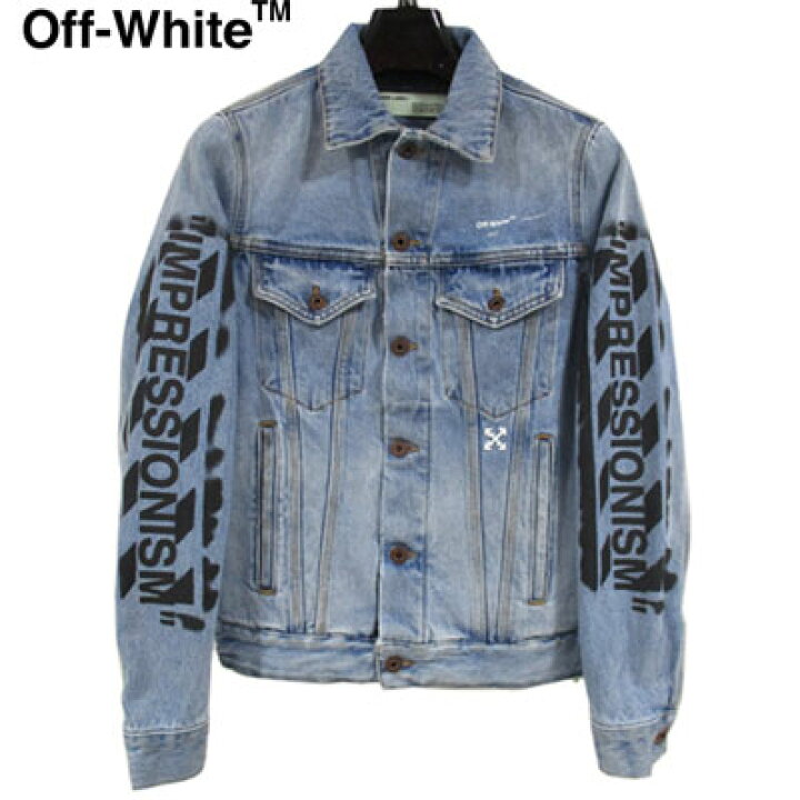 楽天市場】オフホワイト OFFWHITE メンズ デニムジャケット アウター G  