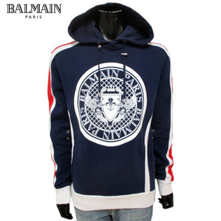 楽天市場】バルマン BALMAIN メンズ パーカー トップス メダリオン 
