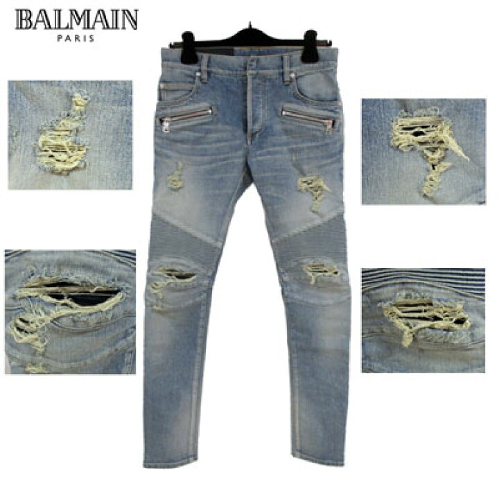 楽天市場】バルマン BALMAIN メンズ パンツ ボトムス デニム  