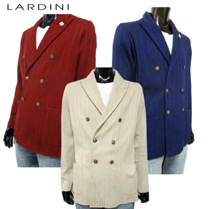 楽天市場】ラルディーニ LARDINI メンズ アウター ジャケット ダブル 