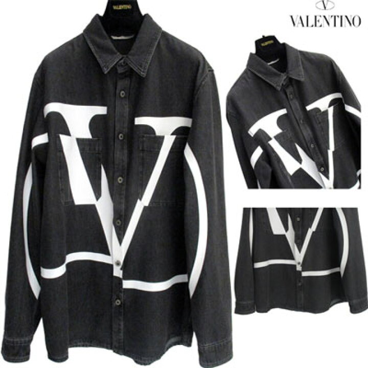 楽天市場】ヴァレンティノ VALENTINO フロントVロゴブラックデニム 