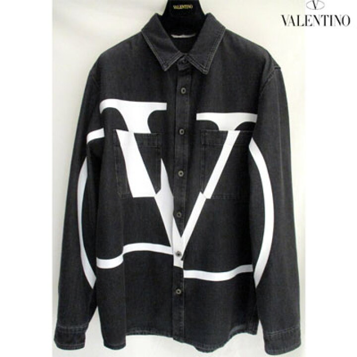 楽天市場】ヴァレンティノ VALENTINO フロントVロゴブラックデニム 