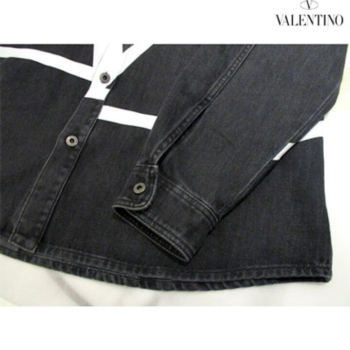 楽天市場】ヴァレンティノ VALENTINO フロントVロゴブラックデニム 