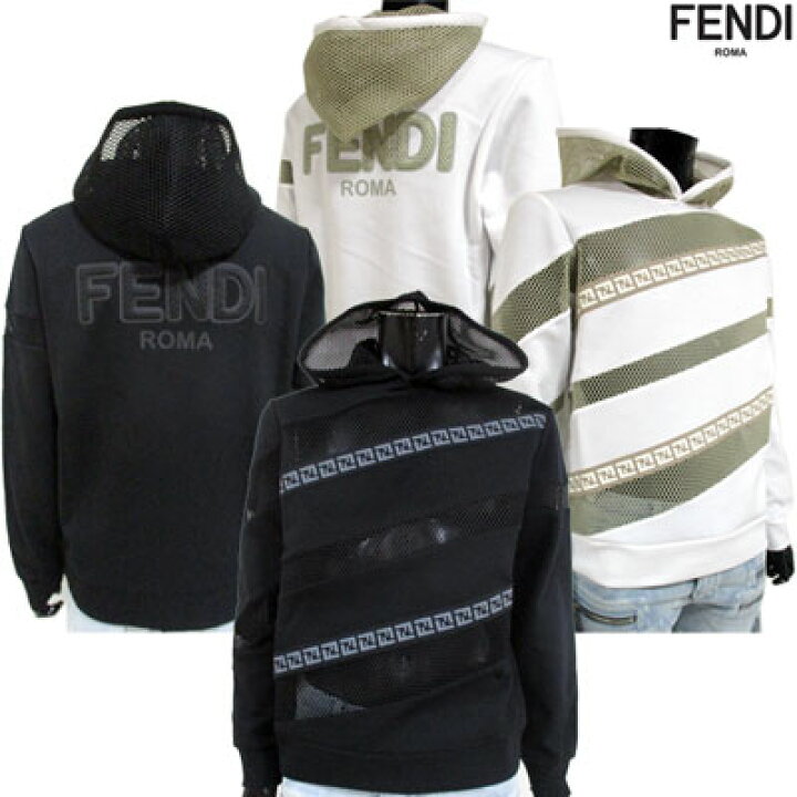 楽天市場】フェンディ FENDI メンズ ズッカ柄・バックロゴ付メッシュ 