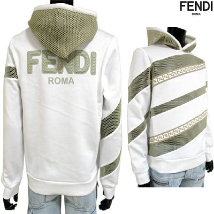 楽天市場】フェンディ FENDI メンズ ズッカ柄・バックロゴ付メッシュ 
