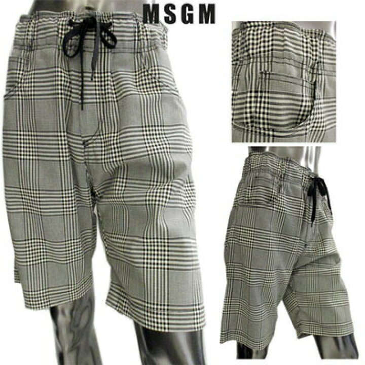 楽天市場】エムエスジーエム MSGM メンズ パンツ ボトムス ハーフ 