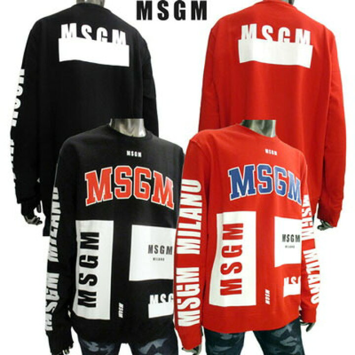 【MSGM】★安全発送★ ロゴプリントスウェットシャツ★正規品★