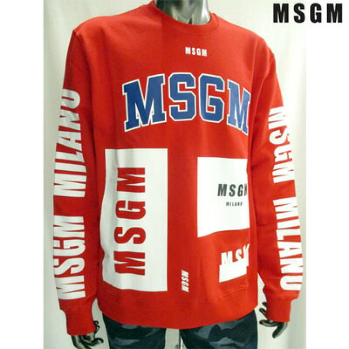 楽天市場】エムエスジーエム MSGM メンズ トップス スウェット 