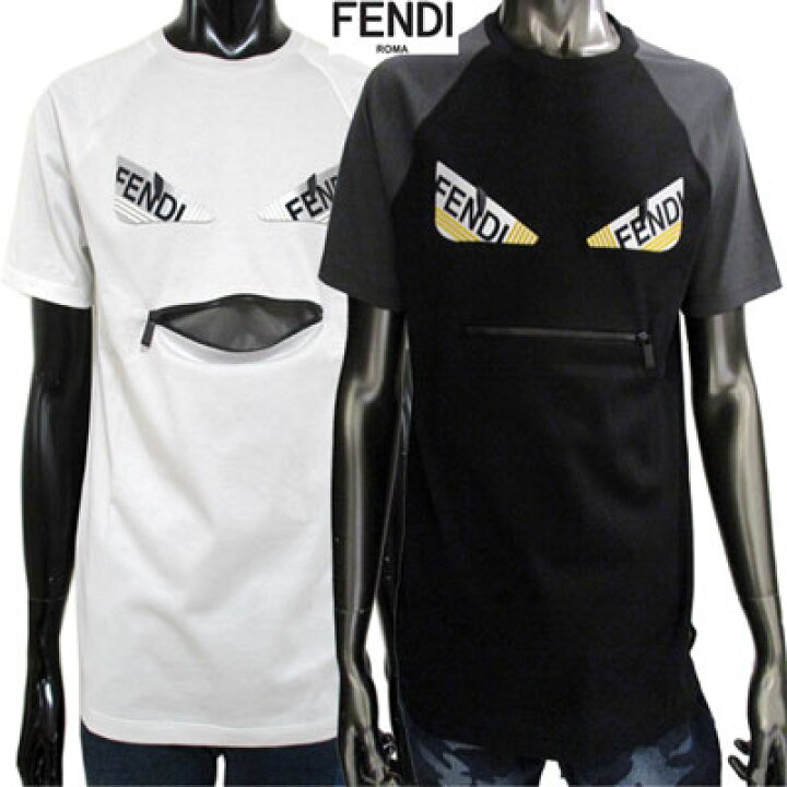 楽天市場】フェンディ FENDI メンズ フロントバッグバグズ付カットソー 