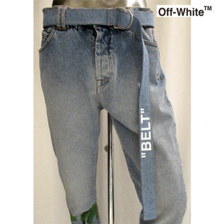 楽天市場】オフホワイト OFF-WHITE メンズ ロングベルト・ペイント付  