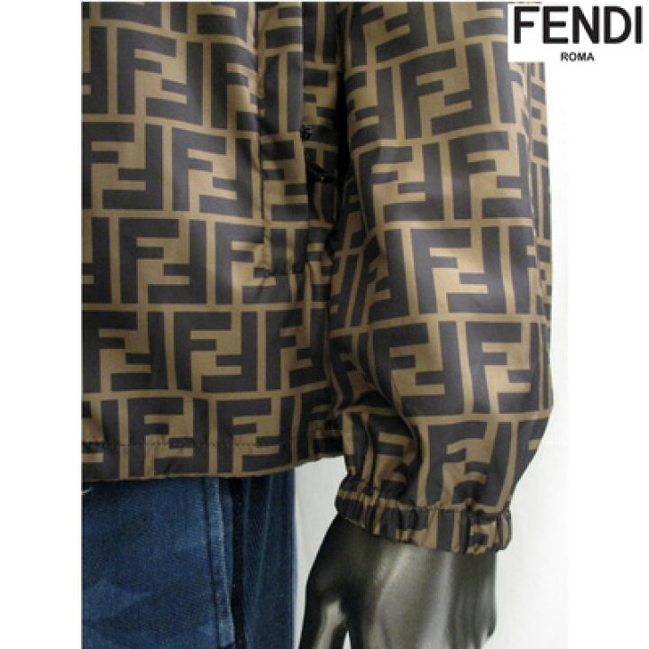 楽天市場】フェンディ FENDI FF総柄ロゴ・フード付きジャケット ジップ 