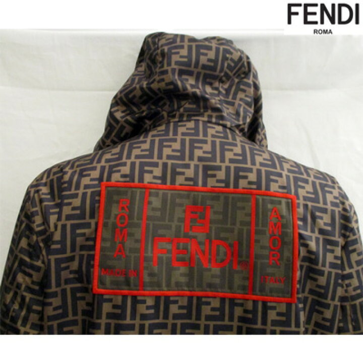 楽天市場】フェンディ FENDI FF総柄ロゴ・フード付きジャケット ジップ 