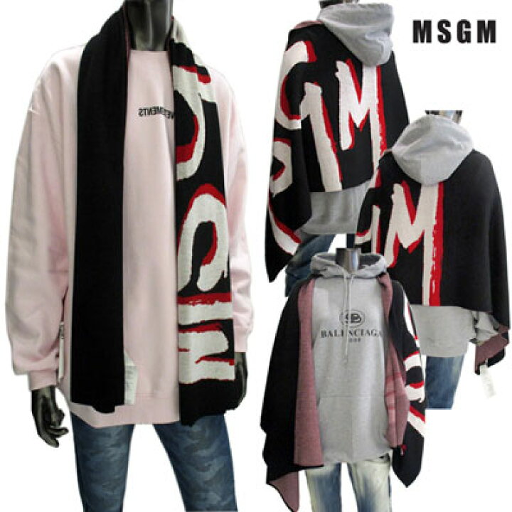 楽天市場】エムエスジーエム MSGM メンズ ストール マフラー ロゴ ユニ 